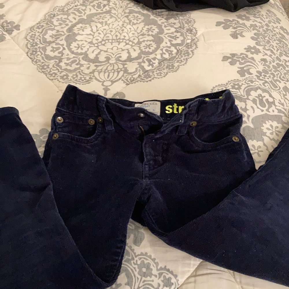 Navy corduroy pants